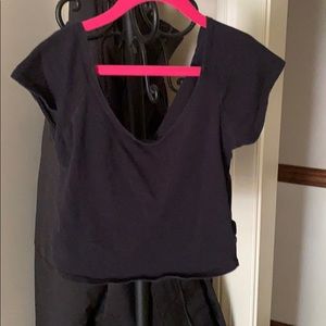 Black crop top